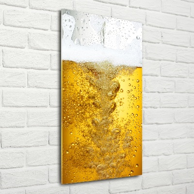 Quadro vetro verticale Birra
