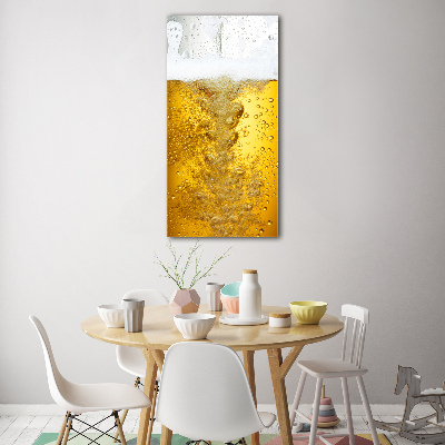 Quadro vetro verticale Birra