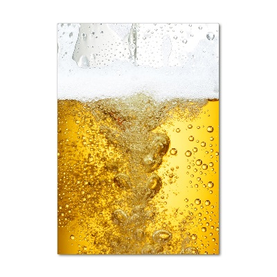 Quadro vetro verticale Birra