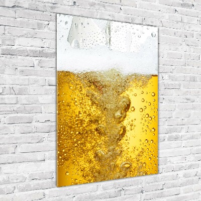 Quadro vetro verticale Birra