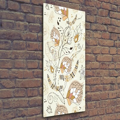 Quadro stampa su vetro verticale Ornamenti