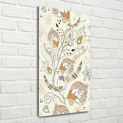 Quadro stampa su vetro verticale Ornamenti
