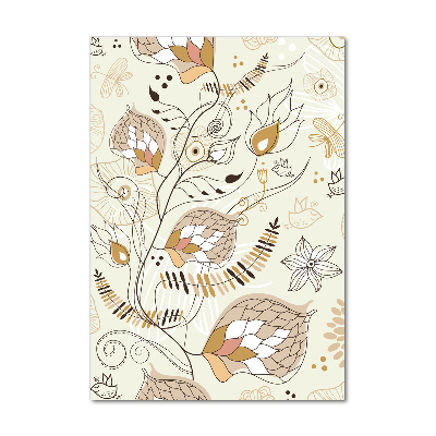 Quadro stampa su vetro verticale Ornamenti