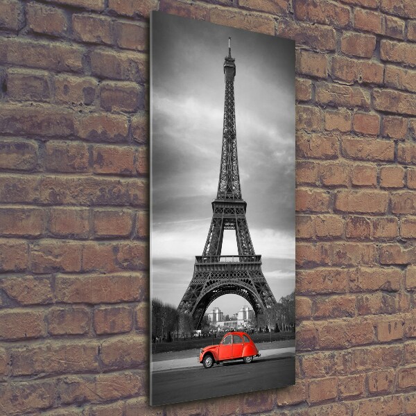 Quadro di vetro verticale Torre Eiffel Parigi