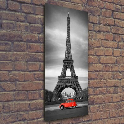 Quadro di vetro verticale Torre Eiffel Parigi