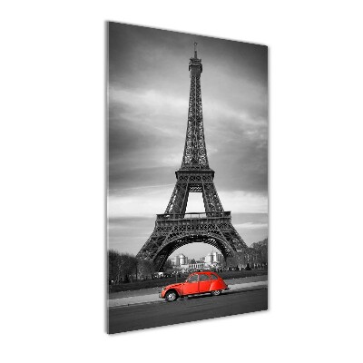 Quadro di vetro verticale Torre Eiffel Parigi
