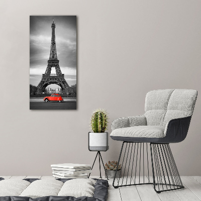 Quadro di vetro verticale Torre Eiffel Parigi