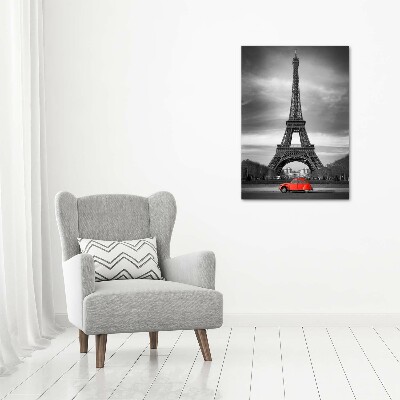 Quadro di vetro verticale Torre Eiffel Parigi