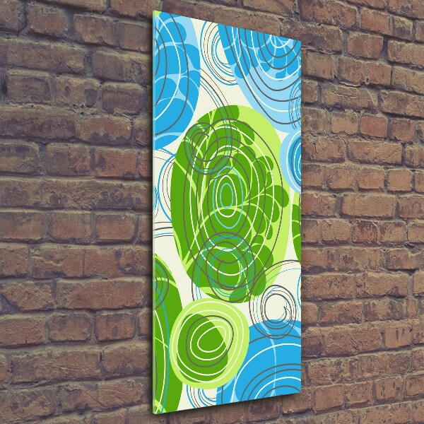 Quadro in vetro verticale Astrazione