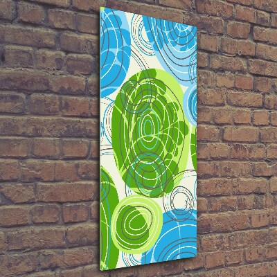 Quadro in vetro verticale Astrazione