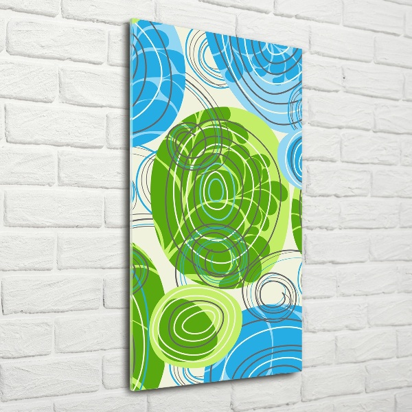 Quadro in vetro verticale Astrazione