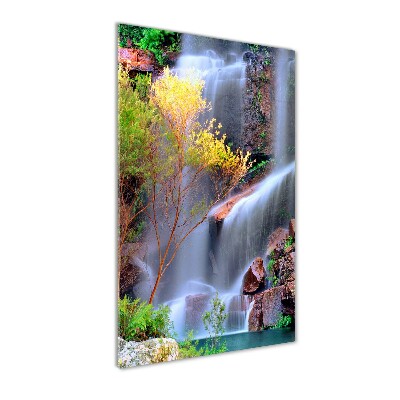 Quadro di vetro verticale Cascata
