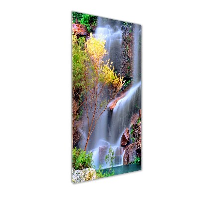 Quadro di vetro verticale Cascata