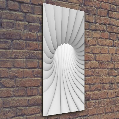 Quadro di vetro verticale Tunnel astratto