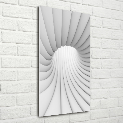 Quadro di vetro verticale Tunnel astratto