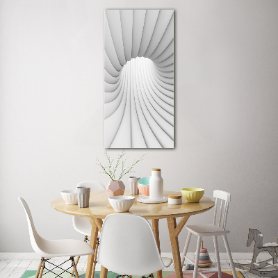 Quadro di vetro verticale Tunnel astratto