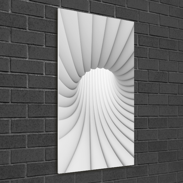Quadro di vetro verticale Tunnel astratto