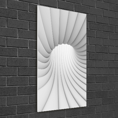Quadro di vetro verticale Tunnel astratto