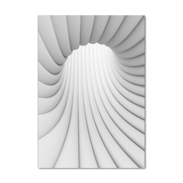 Quadro di vetro verticale Tunnel astratto