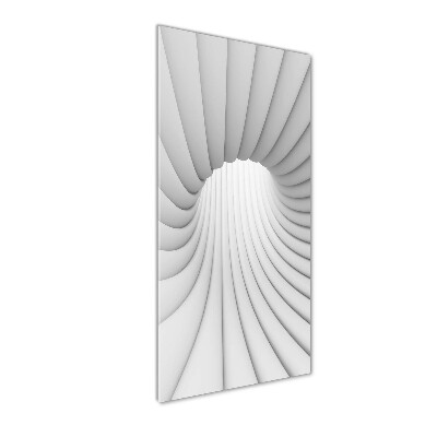 Quadro di vetro verticale Tunnel astratto