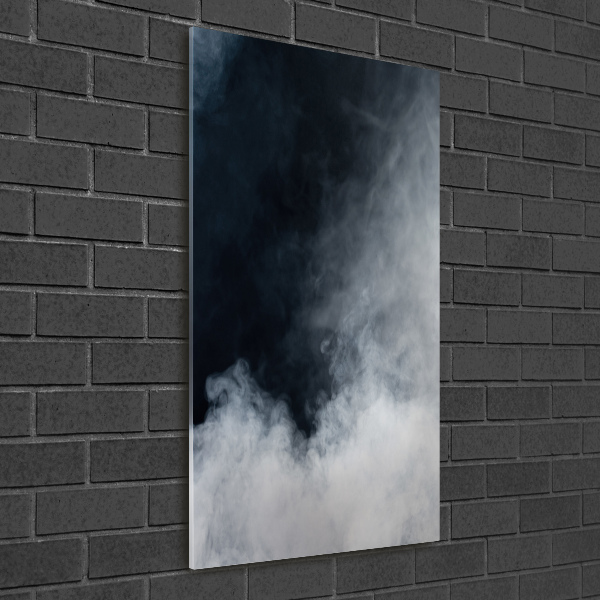 Quadro stampa su vetro verticale Fumo bianco