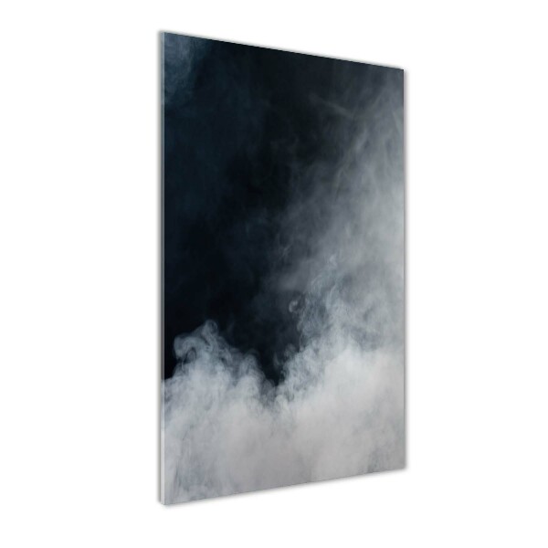 Quadro stampa su vetro verticale Fumo bianco