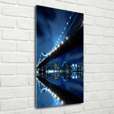 Quadro in vetro verticale Manhattan, New York
