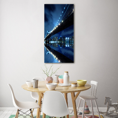 Quadro in vetro verticale Manhattan, New York