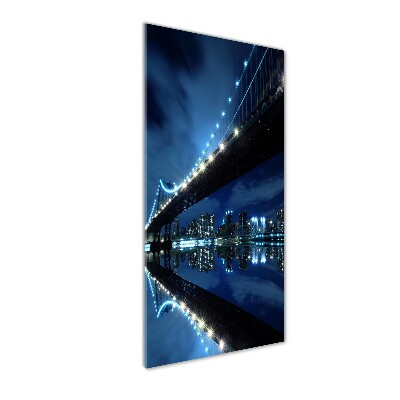 Quadro in vetro verticale Manhattan, New York