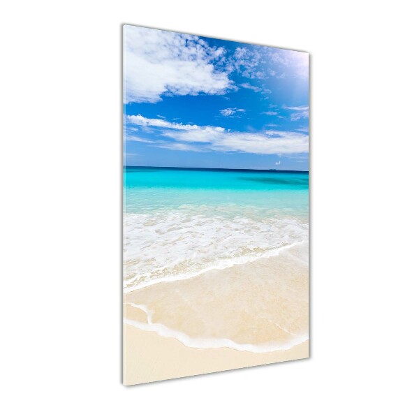 Quadro vetro verticale Spiaggia tropicale