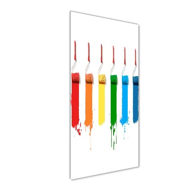 Quadro vetro verticale Rulli da pittura
