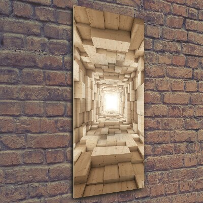 Quadro in vetro verticale Tessuti colorati