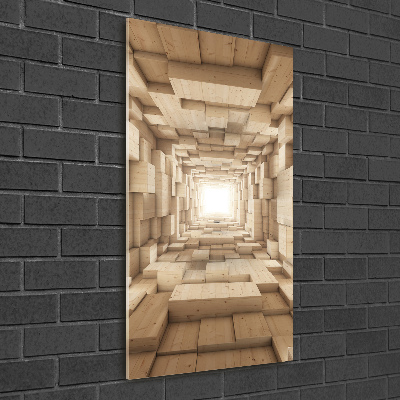 Quadro in vetro verticale Tessuti colorati