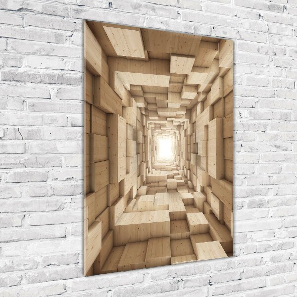 Quadro in vetro verticale Tessuti colorati