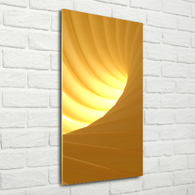 Quadro di vetro verticale Vortice astratto