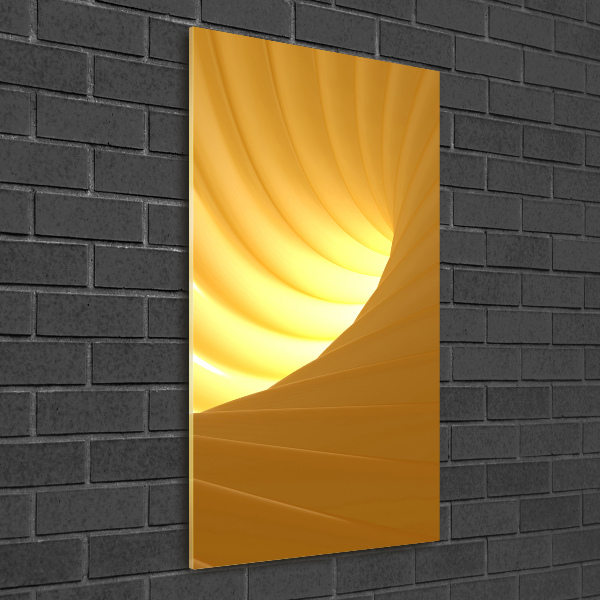 Quadro di vetro verticale Vortice astratto