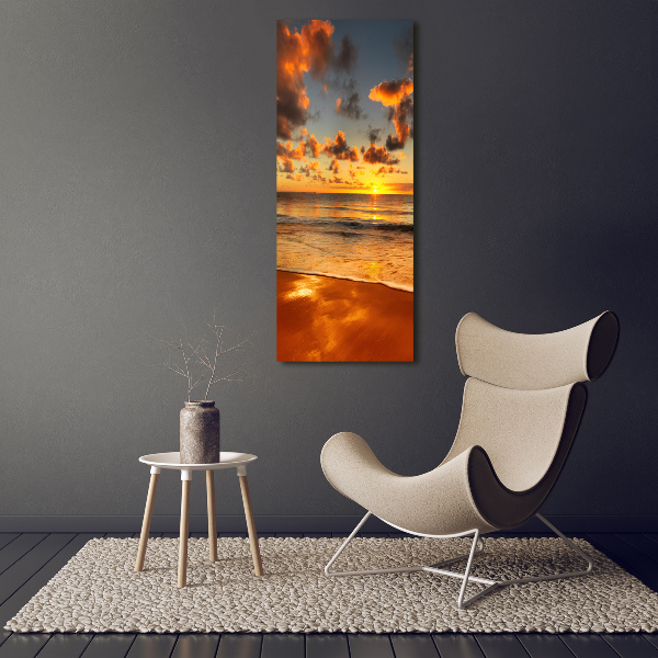 Quadro di vetro verticale Spiaggia australiana