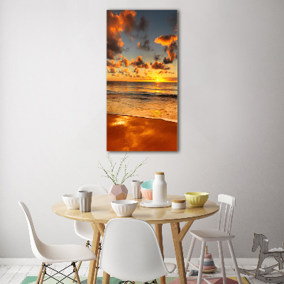 Quadro di vetro verticale Spiaggia australiana