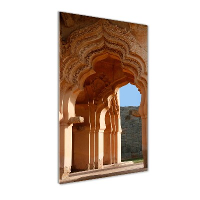 Quadro di vetro verticale Lotus Mahal Hampi