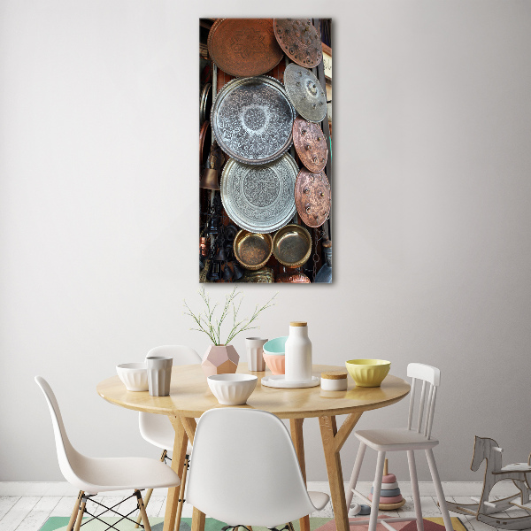 Quadro vetro verticale Bazar di Damasco