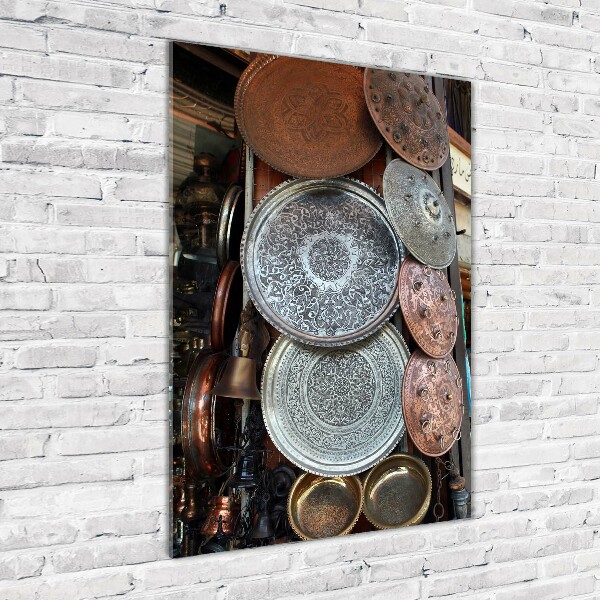 Quadro vetro verticale Bazar di Damasco