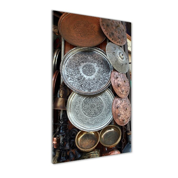 Quadro vetro verticale Bazar di Damasco