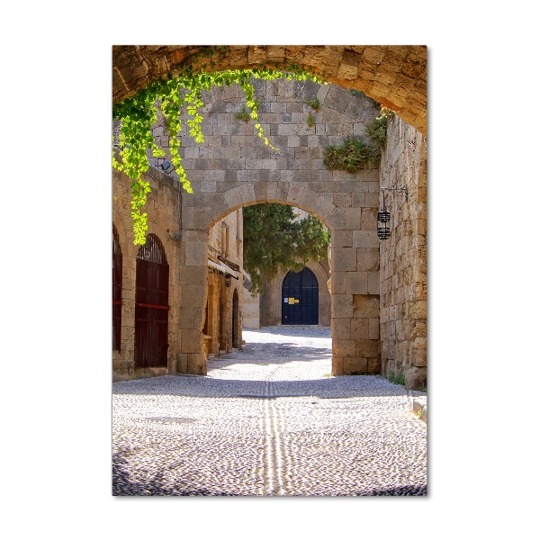 Quadro di vetro verticale Strade incantevoli