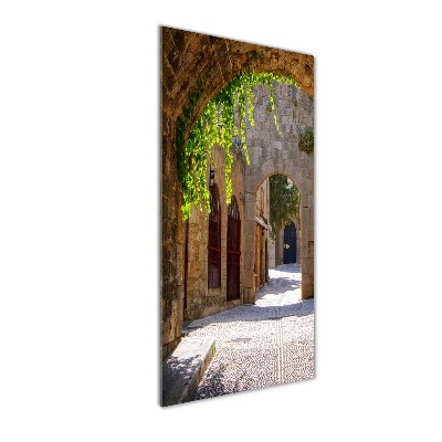 Quadro di vetro verticale Strade incantevoli