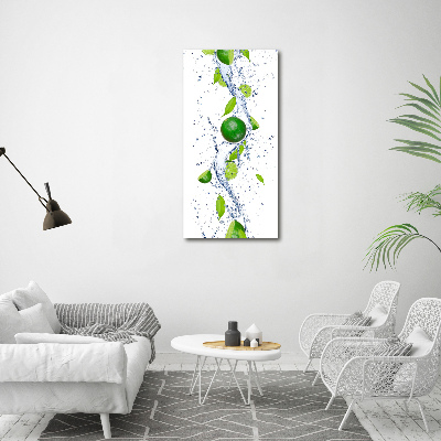Quadro stampa su vetro verticale Lime
