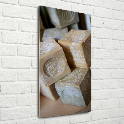 Quadro in vetro verticale Sapone