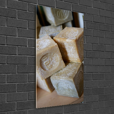 Quadro in vetro verticale Sapone