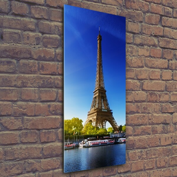 Quadro vetro verticale Torre Eiffel Parigi