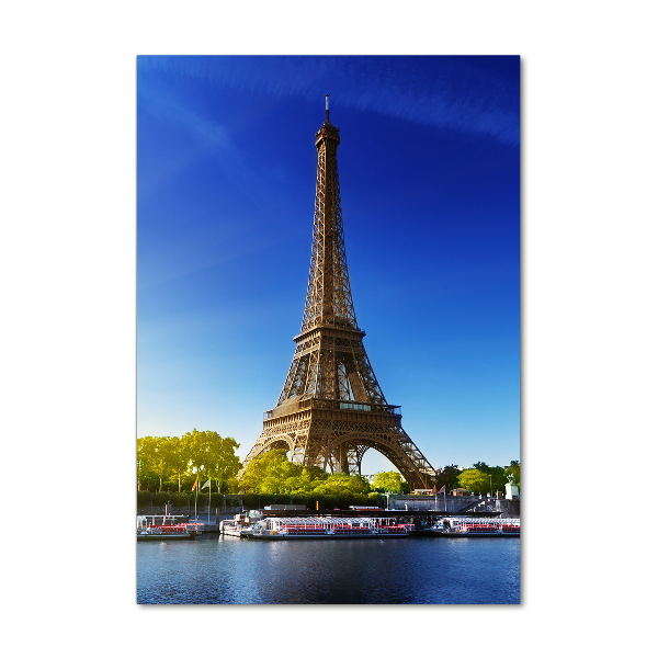 Quadro vetro verticale Torre Eiffel Parigi
