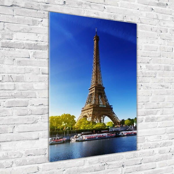 Quadro vetro verticale Torre Eiffel Parigi